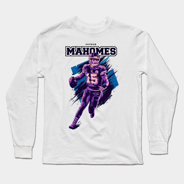 Patrick mahomes American Football Long Sleeve T-Shirt by RujakBuaah